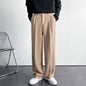 Men's Wide-Leg Loose Straight-Leg Trousers for Spring/Summer