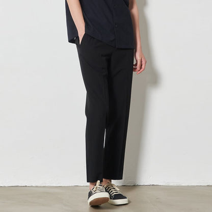 Men's Loose Straight Cropped Trousers