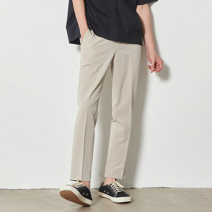 Men's Loose Straight Cropped Trousers