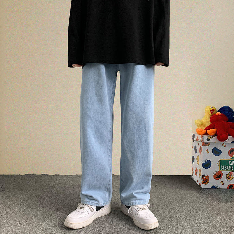 Loose Straight Jeans for Men - Versatile Style